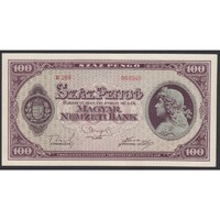 Magyarország,100 pengő 1945 aUNC+