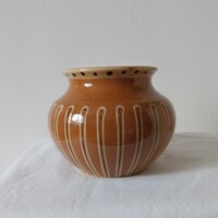 Kántor és Szabó kerámia váza Karcag.