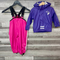 Reima pink kantáros esőnadrág, Lego wear lila esőkabát szett 80