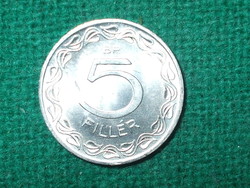 5 Fillér 1977 ! Csak 60005 db. !!! Nem Volt Forgalomban ! Verdefényes !