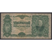 Magyarország,10 pengő 1929 G+