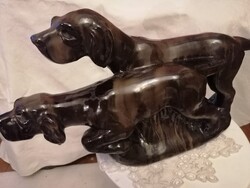 Komlós vadászkutya kerámia