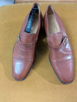 TIGER férfi 40-41-es világosbarna bőr félcipő, elegáns bőr  félcipő,új darab !