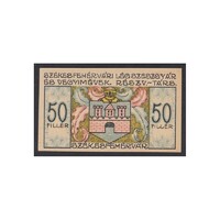 Magyarország,50 fillér 1920 - Székesfehérvári Légszeszgyár aUNC+