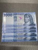 Sorszámkövető hajtatlan 1000.- Ft -os Banjegy 2021