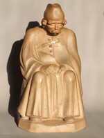 KASZTNER LAJOS terrakotta szobra, PIPÁJÁT TÖMŐ PÁSZTOR (191221)