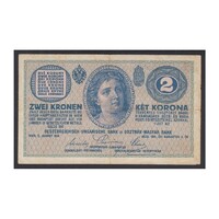 Magyarország,2 kronen/korona 1914 F