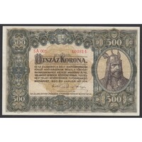 Magyarország,500 korona 1920 EF