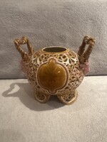 Zsolnay Wanda sorozatból ritka kétfülű váza