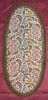 Antik ovális gobelin terítő (M6034)