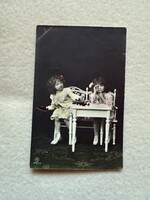 Antique, old colored postcard -5.