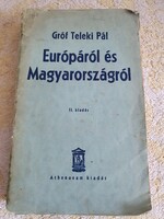 Teleki Pál: Európáról és Magyarországról 1934
