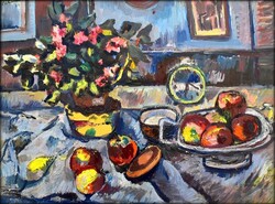 Schéner Mihály (1923-2009): CSENDÉLET ÓRÁVAL 1967