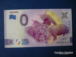 NÉMETORSZÁG 0 EURO 2022 KIZOODO ORRSZARVÚ VÖRÖS PANDA MAJOM! RITKA EMLÉK PAPÍRPÉNZ
