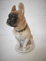 Lfz Lomonosov leningrad boxer kutya porcelán figura