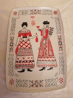 Hollóházi fali dísz, vagy süteményes tálca