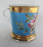 Régi jelzett francia porcelán bögre