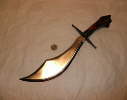 Régi csont markolatú szabja. Megújulva. Kés, bicska, tőr, borotva.