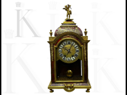 48 cm Tall Hollóházi Boulle Salon Clock - French Antique Graham Frame