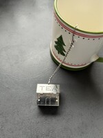 Rozsdamentes acél házikó formájú teaszűrő szálas teákhoz