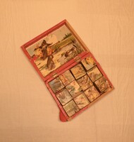 Régi játék, kirakós kocka.