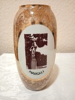 Hollóházi lüszteres emlékváza