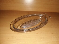 Retro üveg almareszelő, pürésítő - 10*19 cm (26/d)