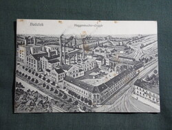 Képeslap,Budafok,Haggenmacher sörgyár,sörfőzde látkép,részlet,Könyvnyomda Bp. kiadás,1911-
