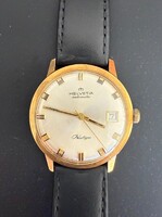 Helvetia 14 karátos automata prestige szerkezetű karóra