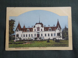 Képeslap,Abony,Ajtay kastély,Müller Mór papírkereskedő kiadása,1914-