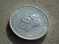 Németország, Friedrich Schiller szül. 175. évf. ezüst birodalmi 5 Márka (Reichsmark), 1934 F, RITKA