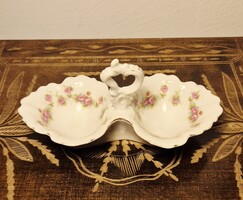 Párisi Nagy Áruház Budapest: Szecessziós porcelán fűszertartó, antik békebeli ritkaság