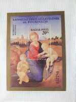1983. Festmény (XXI.) - Raffaelo - pt. blokk - Esterházy madonna