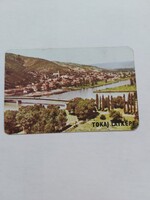 BORSOD TOURIST IDEGENFORGALMI HIVATAL MISKOLC kártyanaptár 1973. évi - TOKAJ LÁTKÉPE