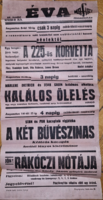 1947 körül, az Éva mozi plakátja