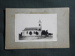 Képeslap,fotó,Tábori posta,Nagybudmér templom látkép,részlet,1918 - 30