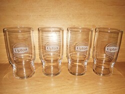 LIPTON  üveg pohár - 4 db egyben (43/d)