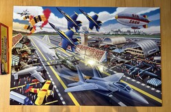 Óriás kirakó puzzle repülőgép  Légi bemutató Louis Weber Alexandra kiadó 2007