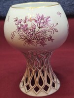 Herendi virág mintás gyöngyvirág váza