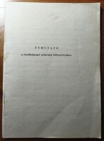 Cca 1973 Útmutató a rendfokozati jelzések felvarrásához