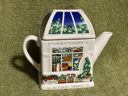 Angol porcelán teáskanna, kiöntő, kancsó, Wade