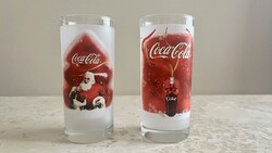 2 db üveg pohár Coca cola
