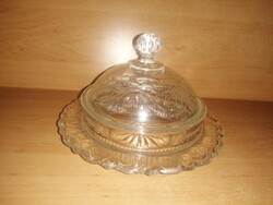 Vintage üveg vajtartó (14/d)