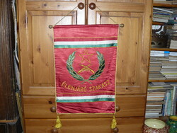 Régi , retró katonai , honvédségi selyem zászló , Néphadsereg