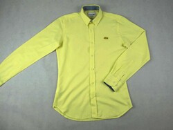 EREDETI LACOSTE (S) ELEGÁNS HOSSZÚ UJJÚ FÉRFI VAJ SZÍNŰ ING
