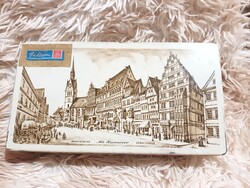 Alt - Hannover Leibnizhaus régi retro fém tárolódoboz