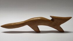 Retro fa róka figura.