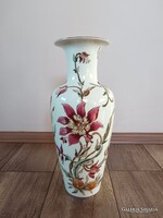 Zsolnay Orchidea mintás porcelán nagy váza