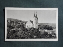 Képeslap,Máriagyűd,kegytemplom látkép,részlet,Monostory Bp. kiadás,1940-