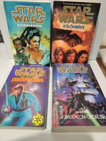 Set of 4 Star Wars books + Star Wars figure, mug, and lidded glass in one
